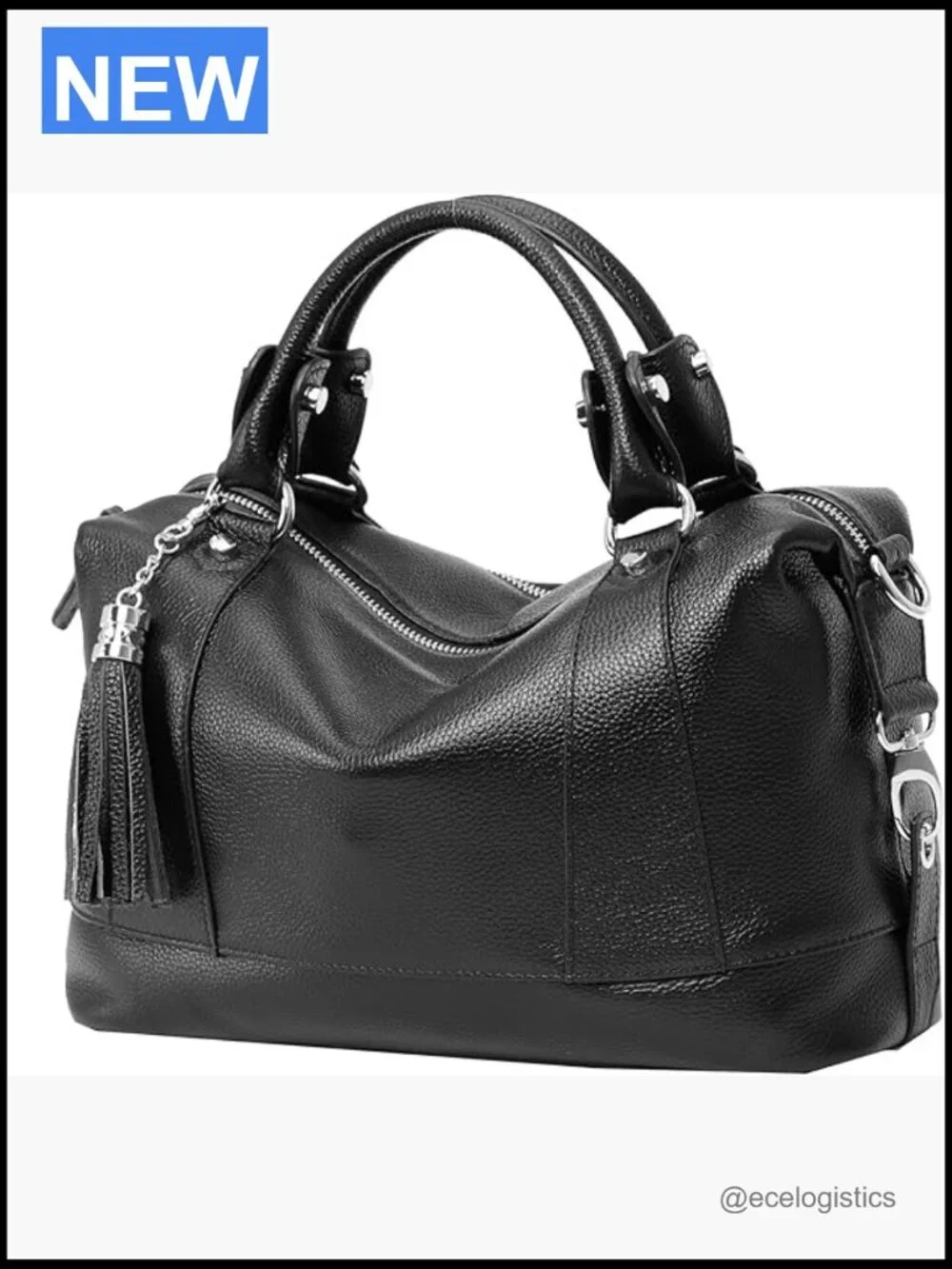 Genuine Leather Satchel Tote Crossbody Handbag Hobo Shoulder Bag